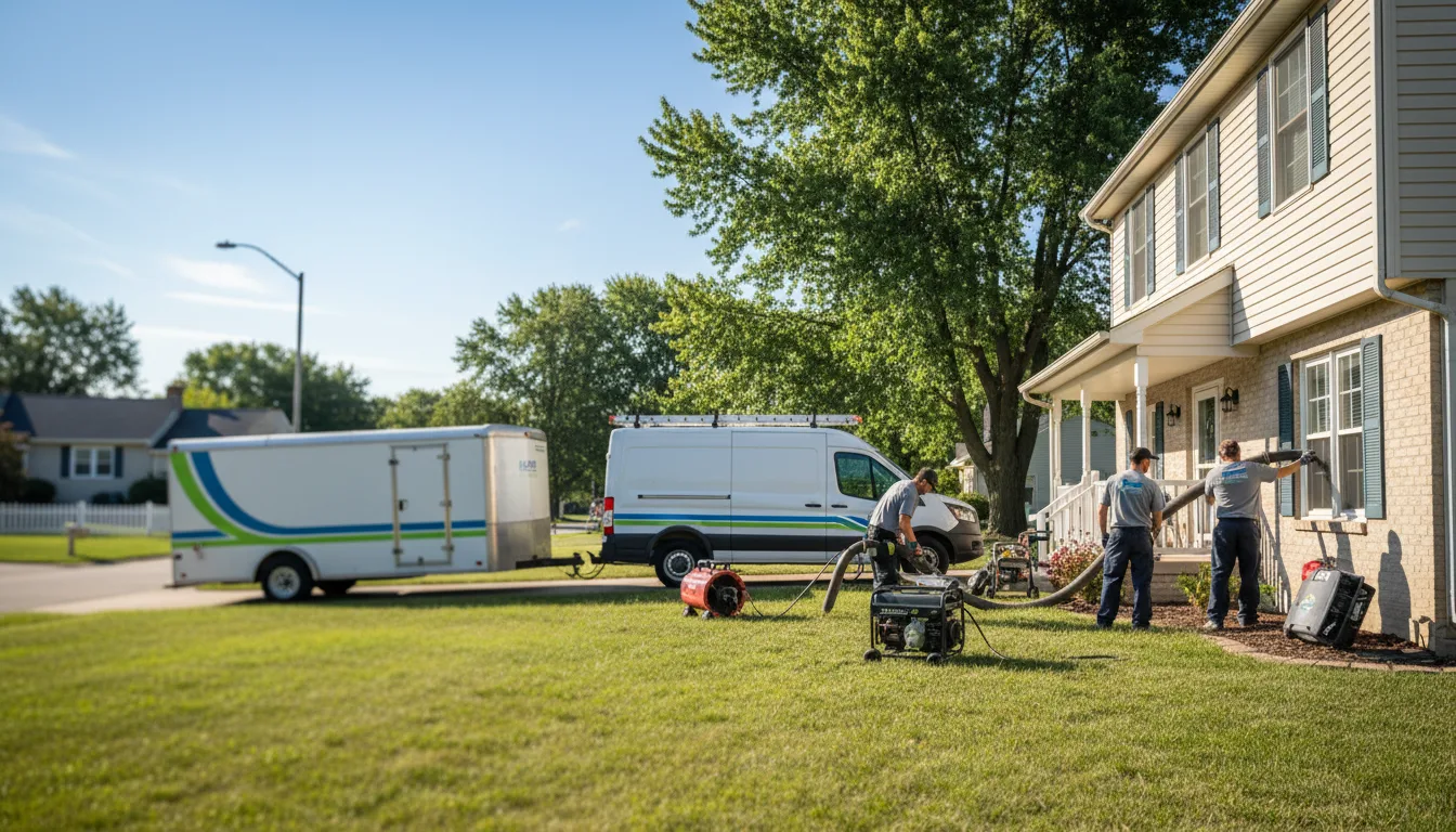 Flooded Basement Restoration And Cleanup With Repair in Star City, IN near me
